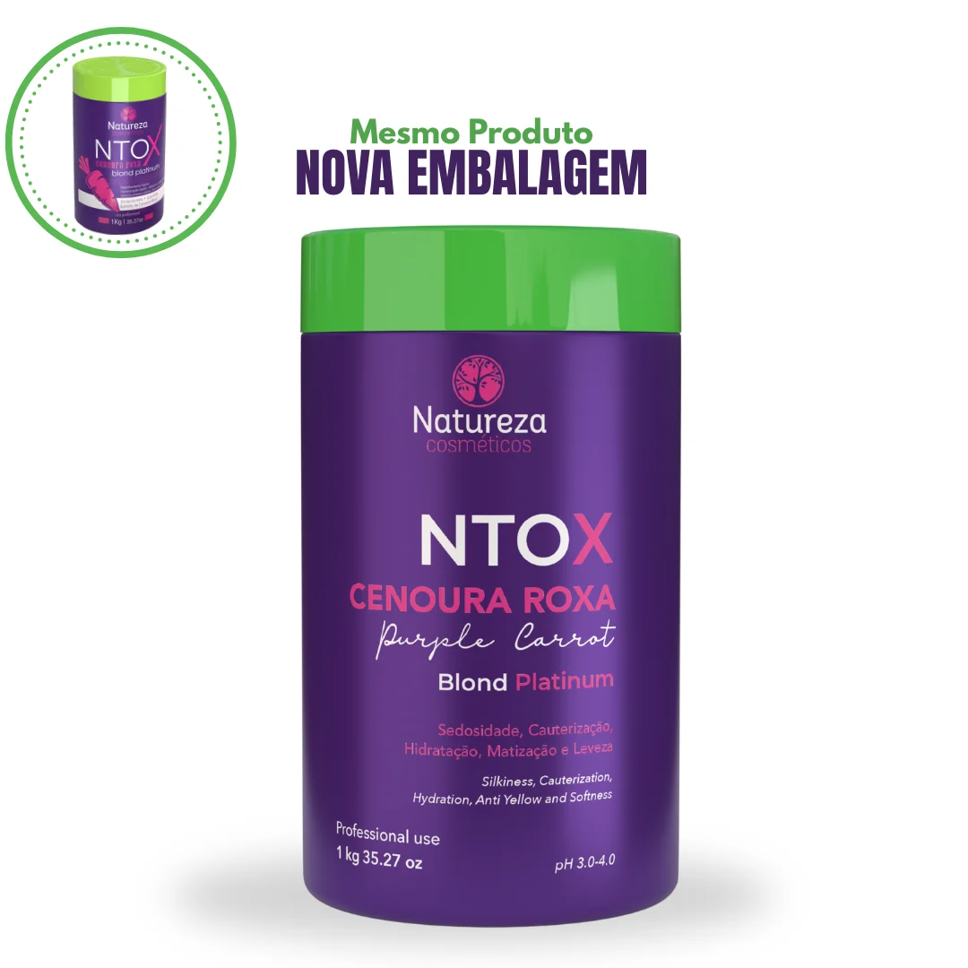 Ntox Cenoura Roxa 1kg - Natureza Cosméticos