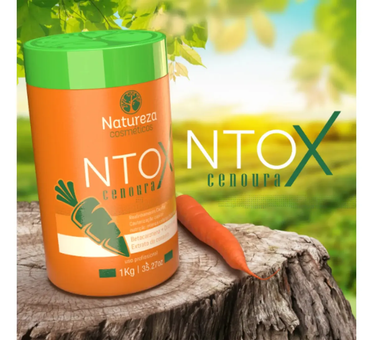 Btx Carrot Natureza Cosméticos 1kg Formol-Free - Image 3