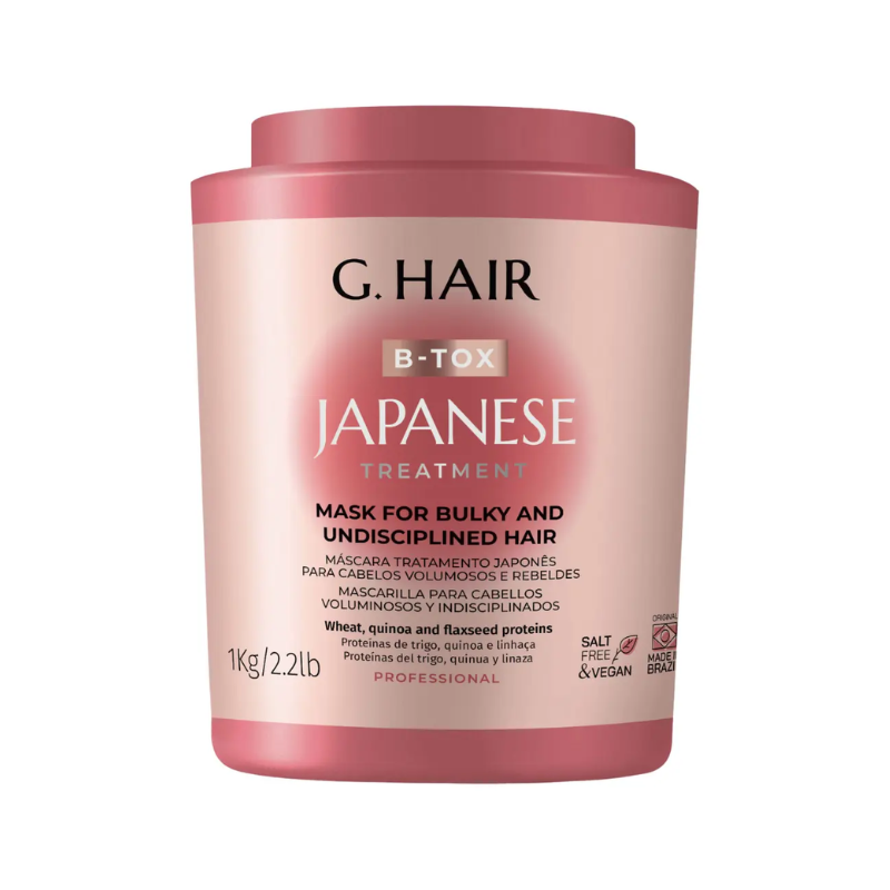 Máscara de tratamento japonês Hair Btox - 1kg - 33oz Autentico! Cabelo G Hair Btx