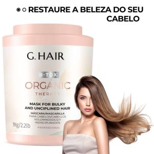 Máscara de tratamento orgânico G. Hair Btox 1kg! Produto Autentico! Máscara de cabelo