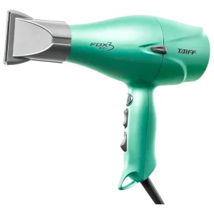 Secador de cabelo profissional Taiff Fox Ion 3 verde macio - 2200W/íons negativo- (110V )