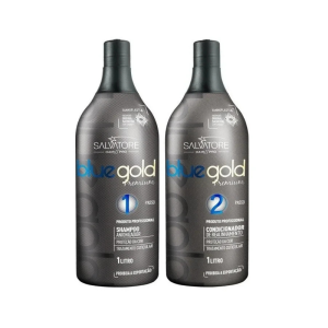 Salvatore Blue Gold Premium tratamento de queratina brasileira 2x1L