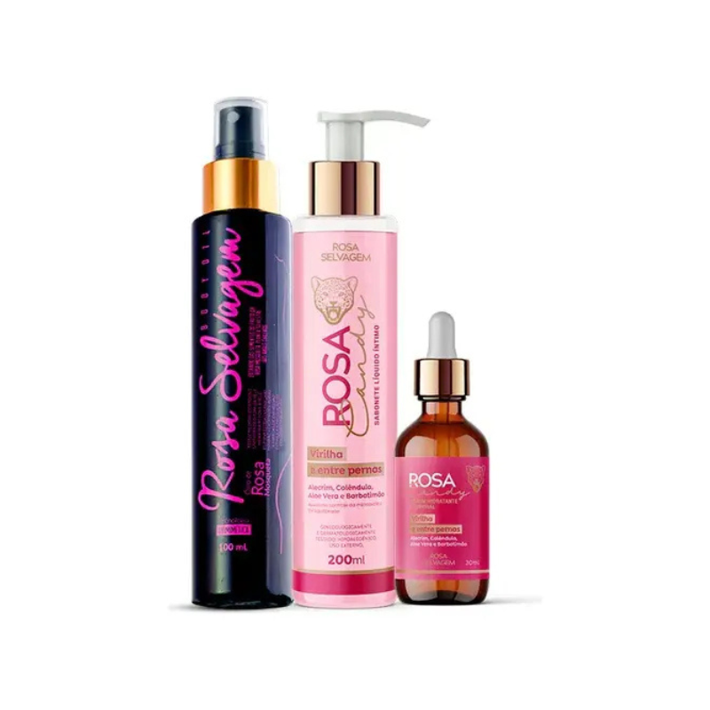 Rosa Selvagem Kit Mc Mirella - Clareador Íntimo