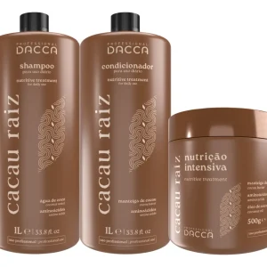 Dacca Kit Shampoo 1 Liter Conditioner Nourishing Hydration Cocoa Root Professional