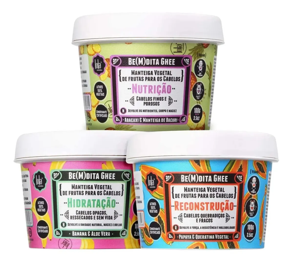 Lola Cosmetics Lola Be(m)dita Ghee Kit Nutrição+hidratação+reconstrução