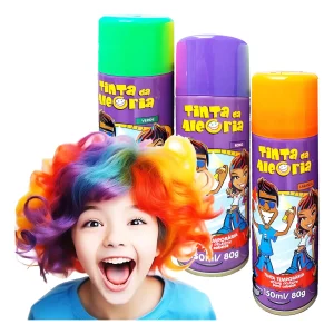 Crazy Hair Joy Spray Hair Dye: 3 Color Kit