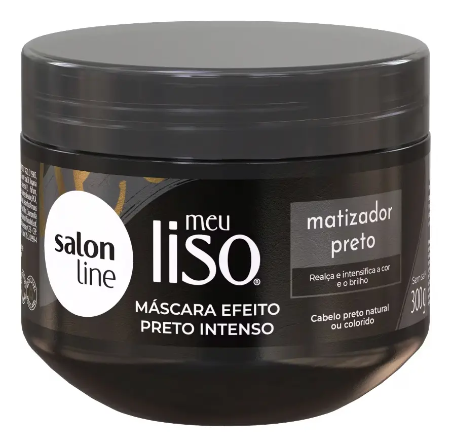 Salon Line Meu Liso Máscara Matizadora Preto 300g