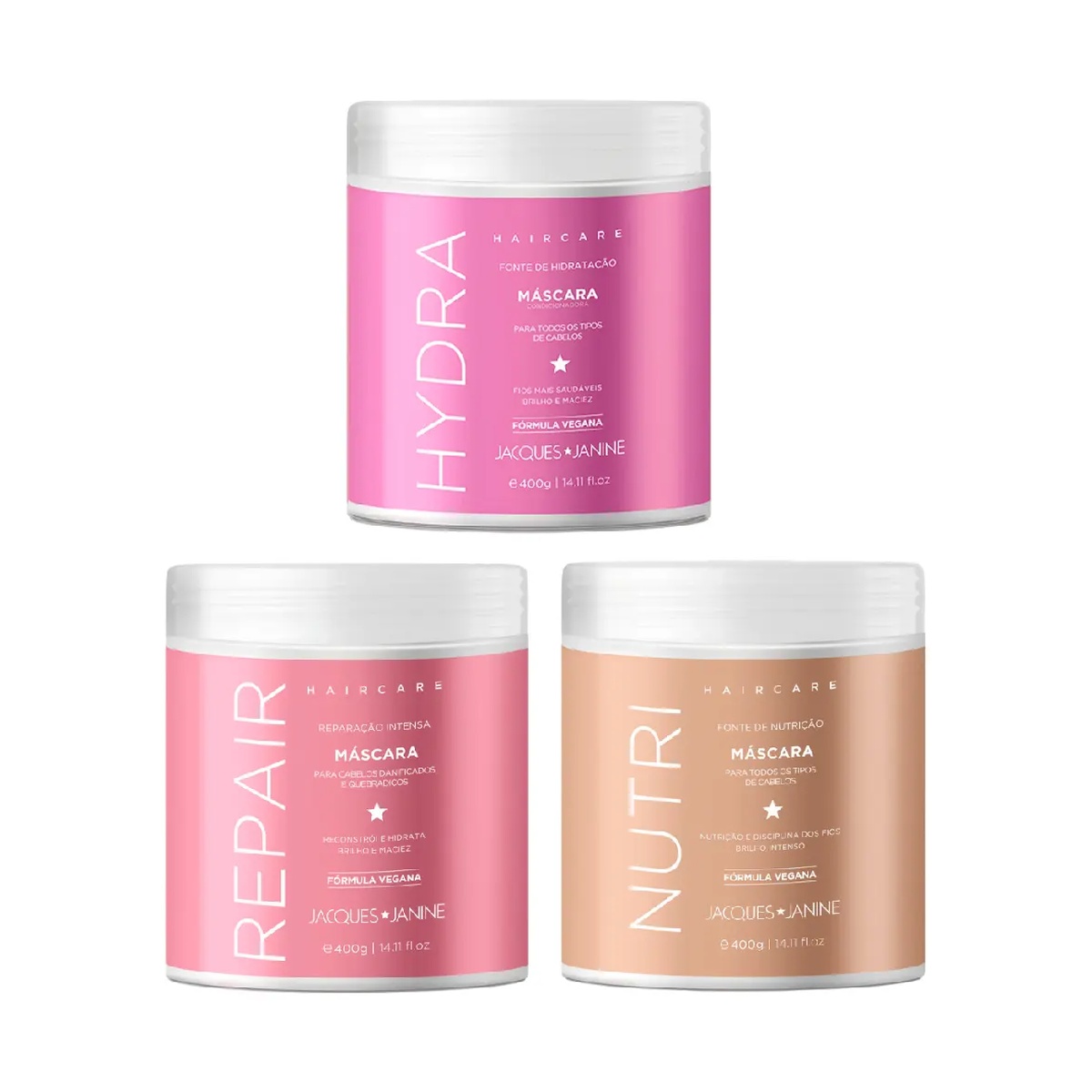Jacques Janine Hair Care Hydra Nutri Repair Mask – Hydration, Nutrition, and Reconstruction Treatment (Hair Care Schedule) 1200g