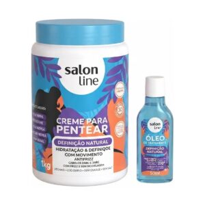 Salon Line Natural Definition Kit: Cream (1kg) and Oil (50ml)