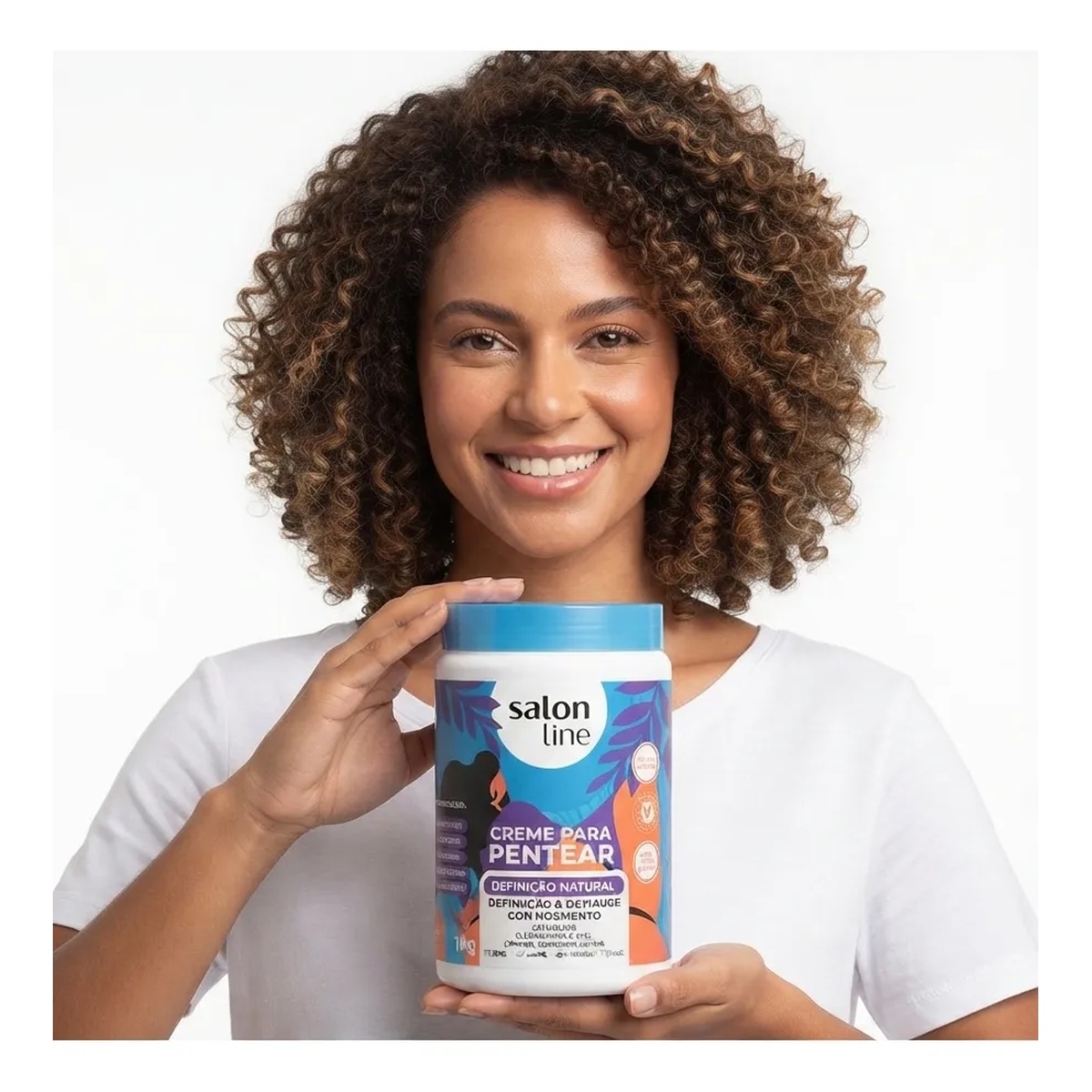 Salon Line Natural Definition Kit: Cream (1kg) and Oil (50ml) - Image 6